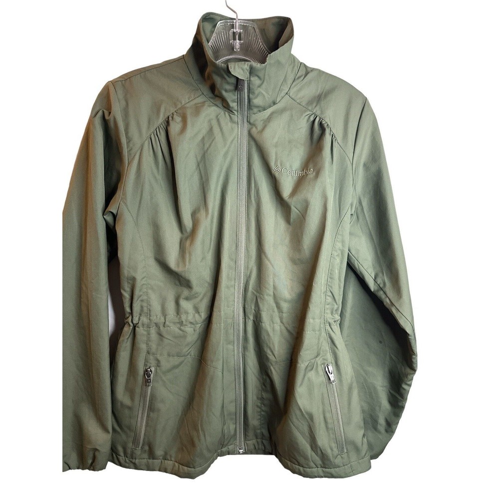columbia olive green lightweight‎ Fleece Lined jacket women's Size XS